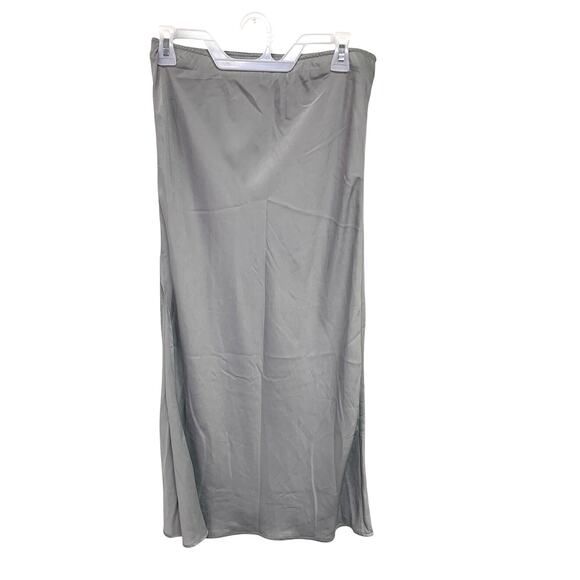 New American Eagle Womens Size 8 Dove Gray Maddie & Kenzie Ziegler Midi Skirt - Picture 2 of 5
